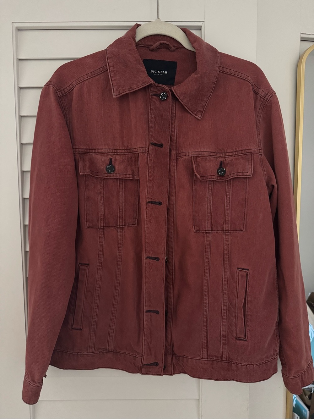 Big Star Rust Red Jean Jacket